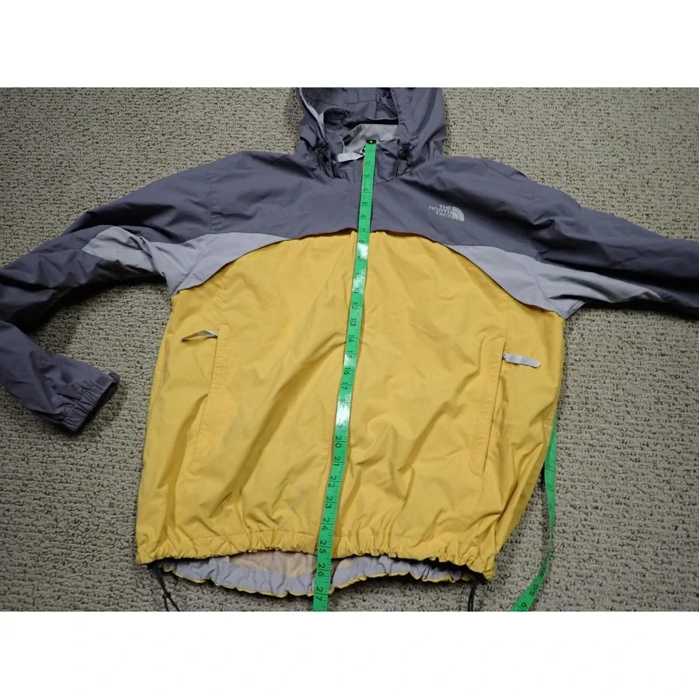 The North Face Hydrenalite Jacket Mens Large Yellow Grey Excellent Windbreaker